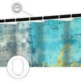 thumbnail image 4 of saxeuu Marble Fabric Shower Curtain Funny Black Art Get Naked on Chic 3D Crack Design Marble Bath Curtain, Modern Black and White Cloth Bathroom Shower Curtain Set with Hooks 72X72IN, 4 of 5