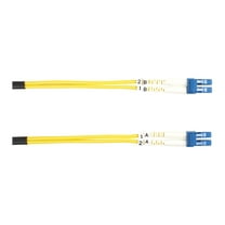 Black Box 6.5ft Single-Mode Value Line Patch LC-LC Fiber Optic Cable - Yellow