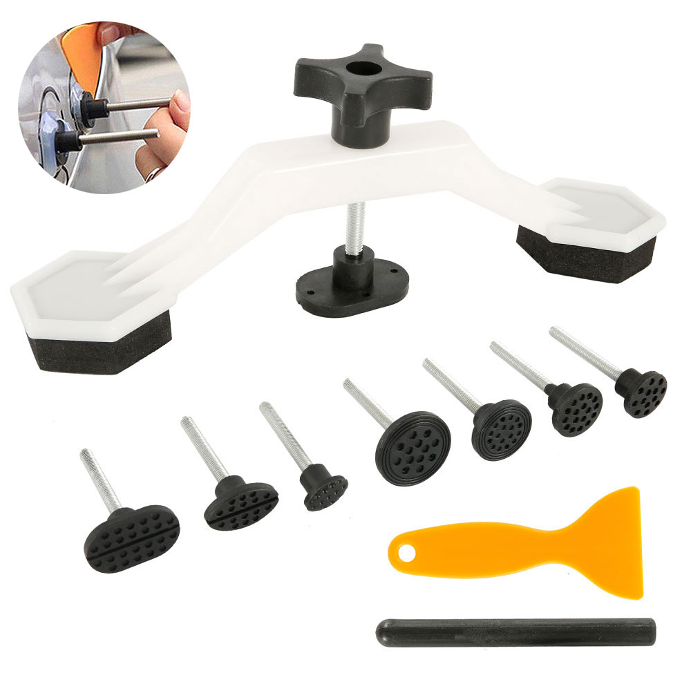 HOTBEST Auto Body Repair Tool Kit Car Puller Double Pole Bridge Dent