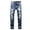 Blue, variant on Youth Ripped Skinny Jeans Boys Slim Fit 𝐒tretch Jeans Distressed Straight Leg Fashion Comfort Denim Pants Trendy 𝐘2k Jogging