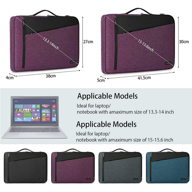 NEWHEY Laptop Sleeve Case 13.3 14 Laptop Bag 360 Protective