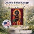 thumbnail image 3 of Black and Tan Coonhound Holiday Christmas Garden Flag 11.25 in x 15.5 in, 3 of 7
