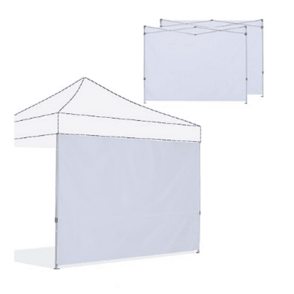 Instant Canopy 10x10 FT, 3 Pack Sidewall Only, White