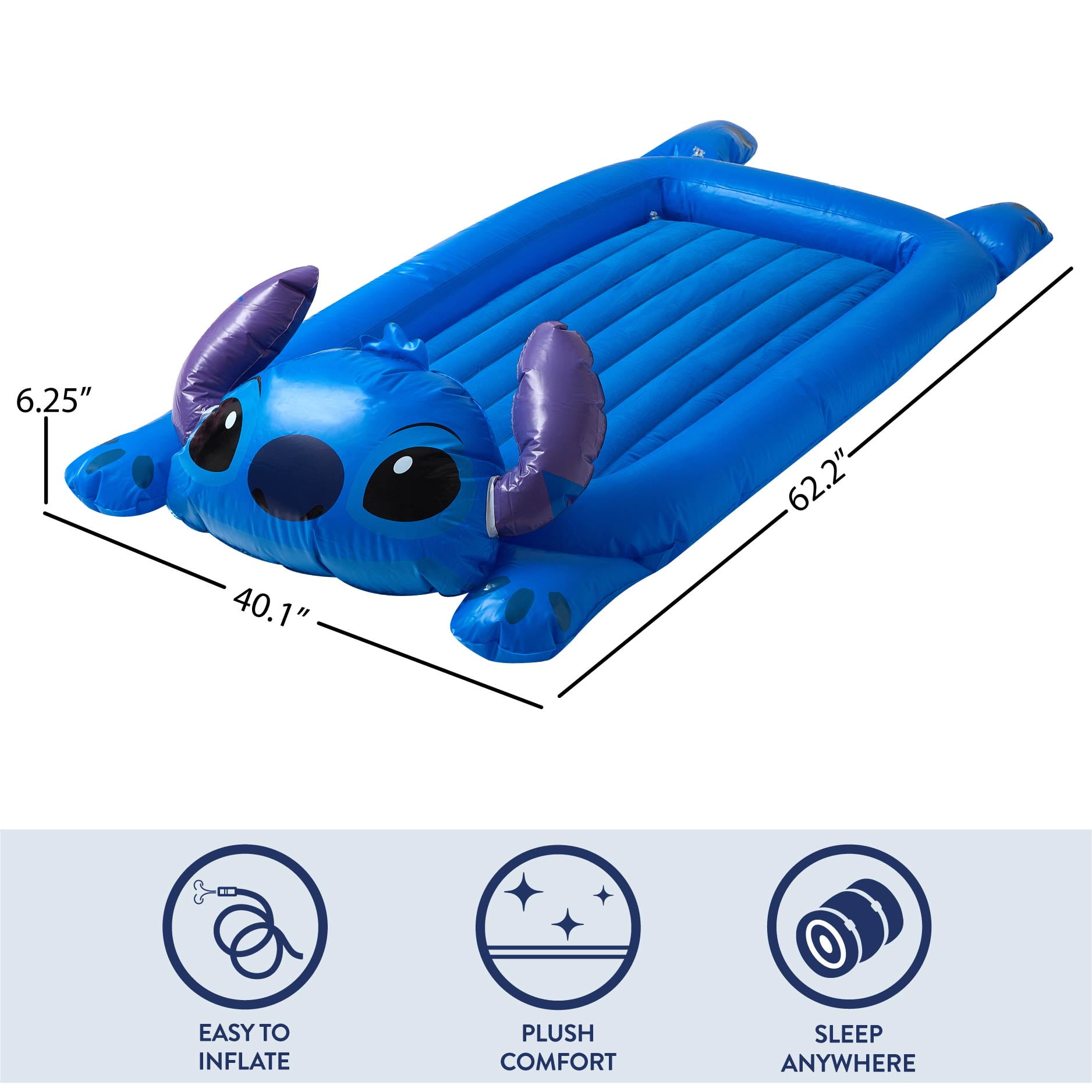 Stitch Inflatable Portable Kids Travel Bed