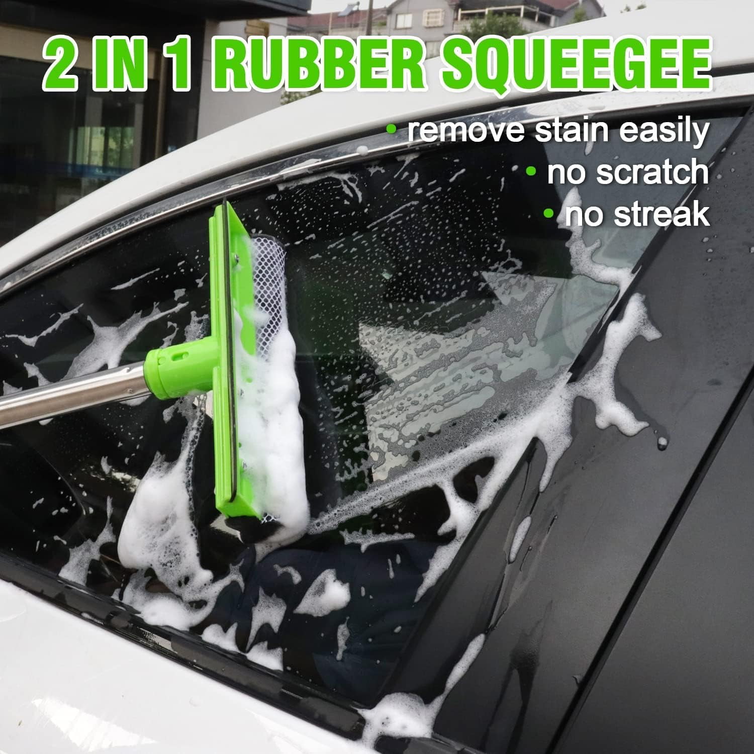 62'' Car Wash Brush with Long Handle, Chenille Car Cleaning Kits for Cars RV SUV Truck, 11Pcs
