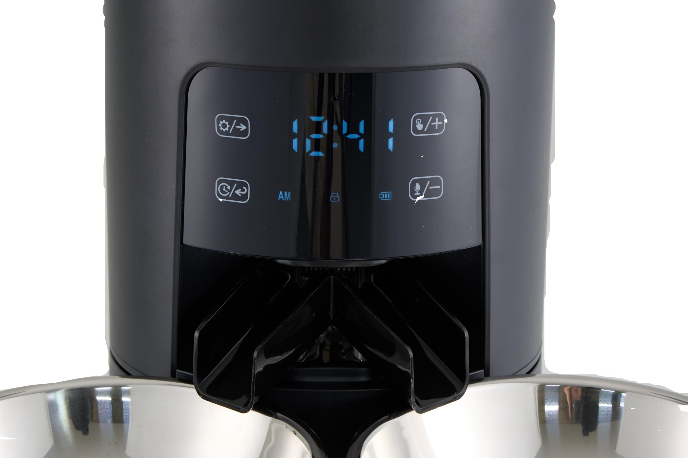 SHOUFTW 6L Automatic Pet Feeder - Programmable Timed Dry Food Dispenser, Smart Automatic Pet Feeder with APP Control, Voice Recorder & Portion Control, Black