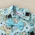 thumbnail image 5 of JLFKNG Toddler Boys Clothes Sets Cute Sweet Dinosaur Printed Shirt Tops Short Sleeve Shorts With Elastic Waist Design Breathable Loose Fit 2Pcs Outfits Sets Leisure Clothing, 5 of 7
