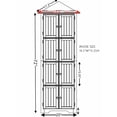 thumbnail image 7 of Glass Cabinet, Curio Display Cabinet with 4 Shelves Glass Tower, 64'' High Figure Storage Display Corner Cabinet, Contemporary Look Multimedia Tall Bookshelf with Tempered Glass Frame, Black, SS570, 7 of 7