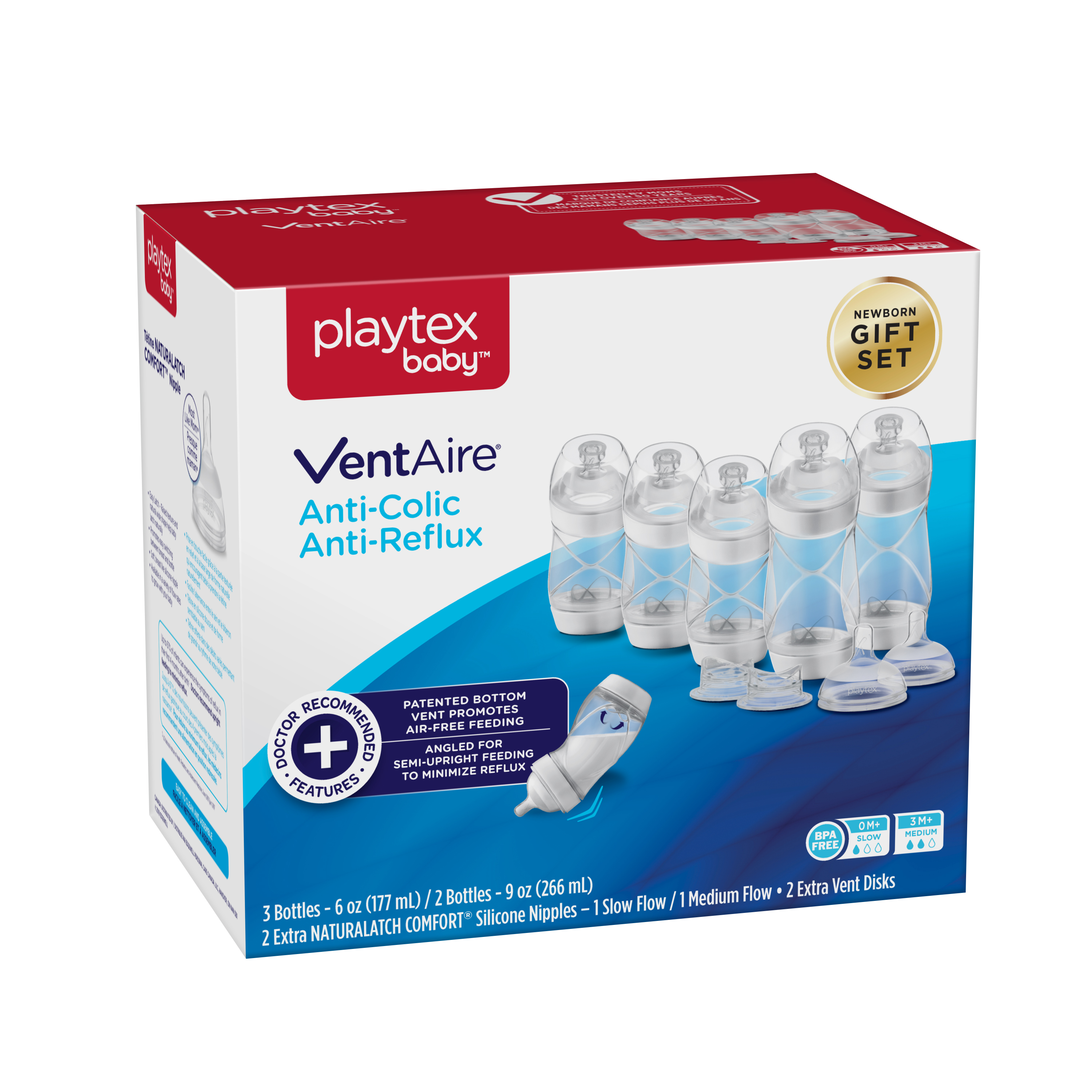 Playtex Baby VentAire Anti-colic Baby Bottle Newborn Gift Set - image 4 of 16