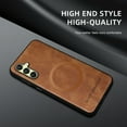 thumbnail image 2 of ELEHOLD Case for Samsung Galaxy A16 5G, Shockproof Magnetic Slim Leather Case Cover,Brown, 2 of 9
