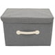 thumbnail image 4 of Collapsible Storage Box with Lid Grey Foldable Container for Bedroom Closet Organization and Practical Storage Solutions, 4 of 4