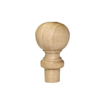 75 Pcs of 1-1/2" Wooden Finials 1-1/2" tall x 7/8" wide 3/8" tenon; Height includes tenon
