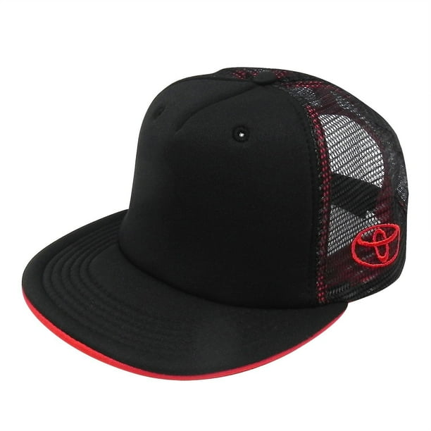 Toyota Black Flat Bill Mesh Baseball Cap