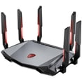 thumbnail image 2 of Router Gamer Inalambrico MSI RADIX AXE6600 WIFI 6E TRI-BAND 6600Mbps 802.11ax negro, 2 of 5