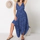 thumbnail image 3 of Mono De Verano Traje de vacaciones con estampado de leopardo de una pieza sexy asimétrico para mujer Cgtredaw Azul 4Xl para Mujer, 3 of 6