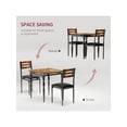 thumbnail image 4 of Compact 2-seater dining set spiral leg mesa & sillas para cozy kitchens & apartments, 4 of 6