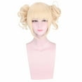 thumbnail image 4 of SUCS Golden ponytail bangs synthetic hair free wig hat for women and girls, 4 of 5