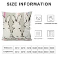 thumbnail image 5 of Qinduosi Spring Pillow Covers Set of  Easter Gray Stripes Rabbit Throw Pillow Covers Outdoor Spring Holiday Decor Pillowcase Farmhouse Linen Bunny Decorations Cushion Cover for Home Sofa Couch, 5 of 5
