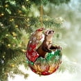 thumbnail image 4 of Acrylic Backpack Pendant Flat 2D Exquisite Animals Car Decor, 4 of 7