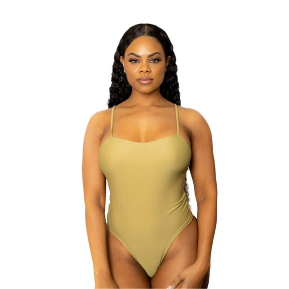 Azzul Swimwear Swimsuit KALAHARI Bralette UV/Chlorine Resist Size S Color Moss Green