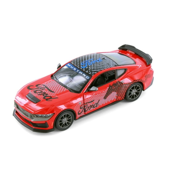 2024 Ford Mustang Dark Horse Livery Edition, Red - Kinsmart 5455DF - 1/38 Scale Diecast Model Car