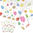 thumbnail image 5 of Twfbrm Easter Disposable Tablecloth, 54x108 inch Plastic Rectangle Bunny and Colorful Eggs Table Cloth, Waterproof Spring Themed Table Cover Easter Table Decorations for Party Dining Birthday, 5 of 7