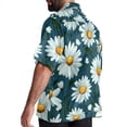 thumbnail image 3 of Daisy Men's Hawaiian Print Casual Button Down Short Sleeve Summer Beach Shirt - Unisex, 3 of 6