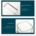 thumbnail image 6 of Home Bar Milk Tea Square Heat Resistant Transparent Glass Cup Juice Glass Coffee Cup Mugs PINK, 6 of 8