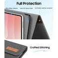 thumbnail image 5 of Fintie Case for Samsung Galaxy Tab S11 Ultra 5G 14.6 Inch 2025 Model (SM-X930/X936B), Multiple Angle Portfolio Cover with Pocket Auto Sleep/Wake, Gray/Brown, 5 of 9