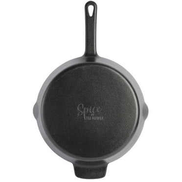 Spice by Tia Mowry - Savory Saffron 12-inch Pre-Seasoned Cast Iron Skillet