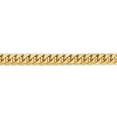 thumbnail image 5 of Auriga Fine Jewelry 14K Yellow Gold 6.75mm Miami Cuban Chain Necklace 22inch for Women, 5 of 6