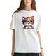 thumbnail image 2 of Playera Blanca Camiseta Unisex Estampada Gatito con Lentes, 2 of 4