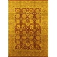 thumbnail image 1 of Ahgly Company Machine Washable Indoor Rectangle Oriental Yellow Traditional Area Rugs, 8' x 12', 1 of 4