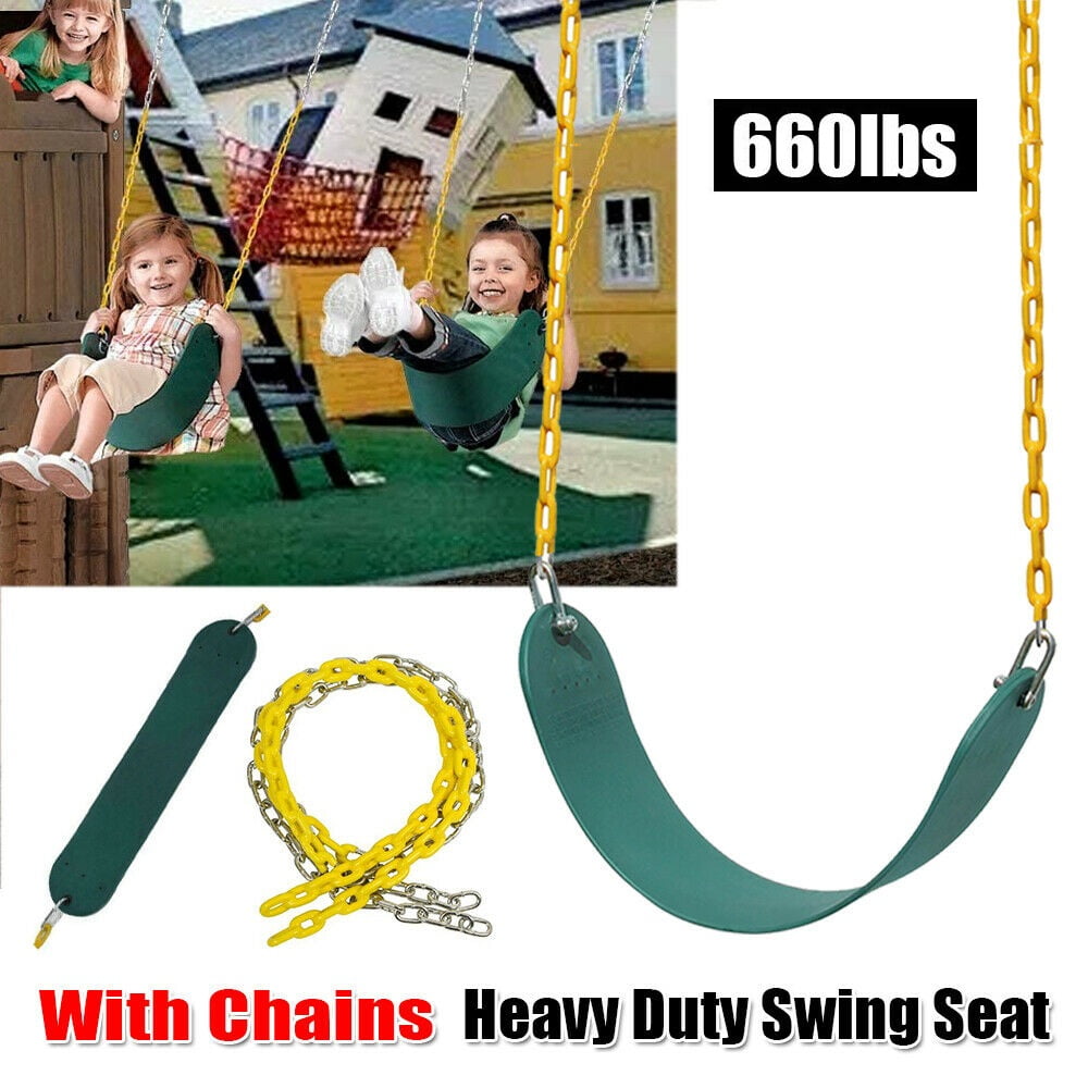 Heavy Duty Swing Seat Outdoor Swing Set Playground Accessories for Kids Green 