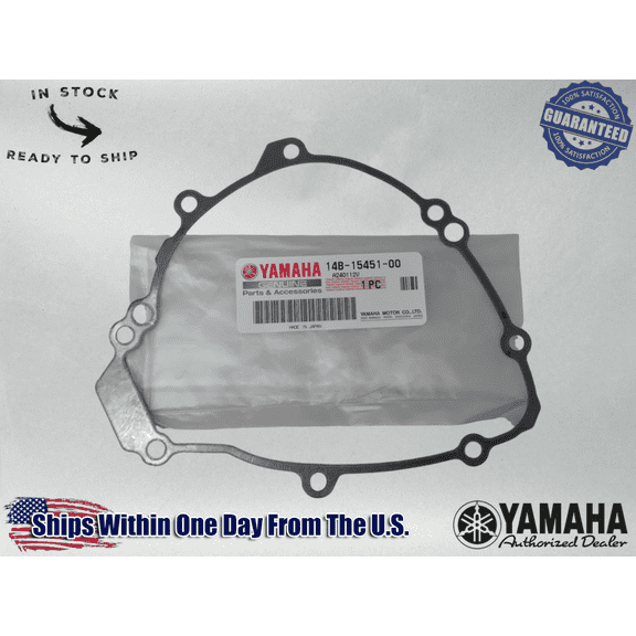 Yamaha OEM (09-14)YZFR1 YZF R1 YZF-R1 Lh Stator Magneto Cover Gasket 14B-15451-00-00