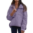 thumbnail image 1 of Manteau Grande Taille pour Femmes Mode Décontractée à Capuche Manches Longues Couleur Unie avec Ourlet Rond pour Confort Élégant, 1 of 5