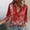 A1_Red, variant on Womens Boho Button Down Shirts Floral Printed Long Sleeve Blouses Dressy Casual Floral Collared Work Tops Business Long Sleeve Blouses Business Casual Work Shirts Tunic Shirts Red M