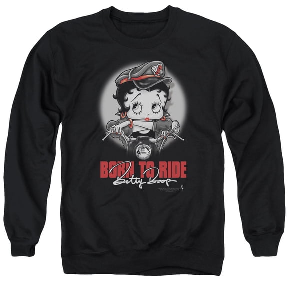 Betty Boop - Born To Ride - Crewneck Sweatshirt - Medium
