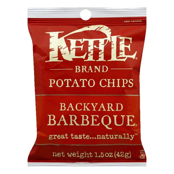 Kettle Brand Backyard BBQ Potato Chips, 1.5 OZ (Pack of 24) Walmart