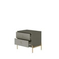 thumbnail image 4 of Manhattan Comfort Jasper Engineered Wood Nightstand in Gray Gloss/Gold, 4 of 8