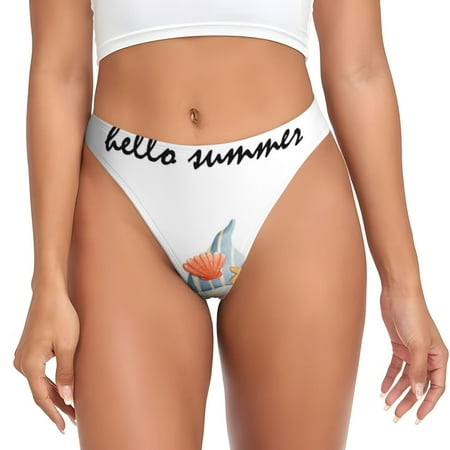 Sigee Summer Gnome for Women s G-String Panty  Low Rise  Soft Lace Perfect for Everyday Wear or Special Occasions-4X-Large