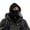 Black, variant on XTUADIQ 3-in-1 Fleece Balaclava Hood, Fleece Double Layer Integrated Hat