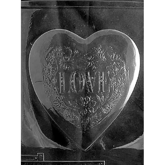Grandmama's Goodies V301C Pour Heart Love Heart Top Valentine's Day Wedding Shower Chocolate Candy Soap Mold with Exclusive Molding Instructions