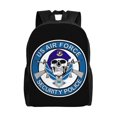 thumbnail image 1 of Mochila para portátil de la Fuerza Aérea de EE. UU., de la Policía de Seguridad, para viaje, informal, para la universidad, negra, para el trabajo y los negocios, regalo para hombres y mujeres, 1 of 5