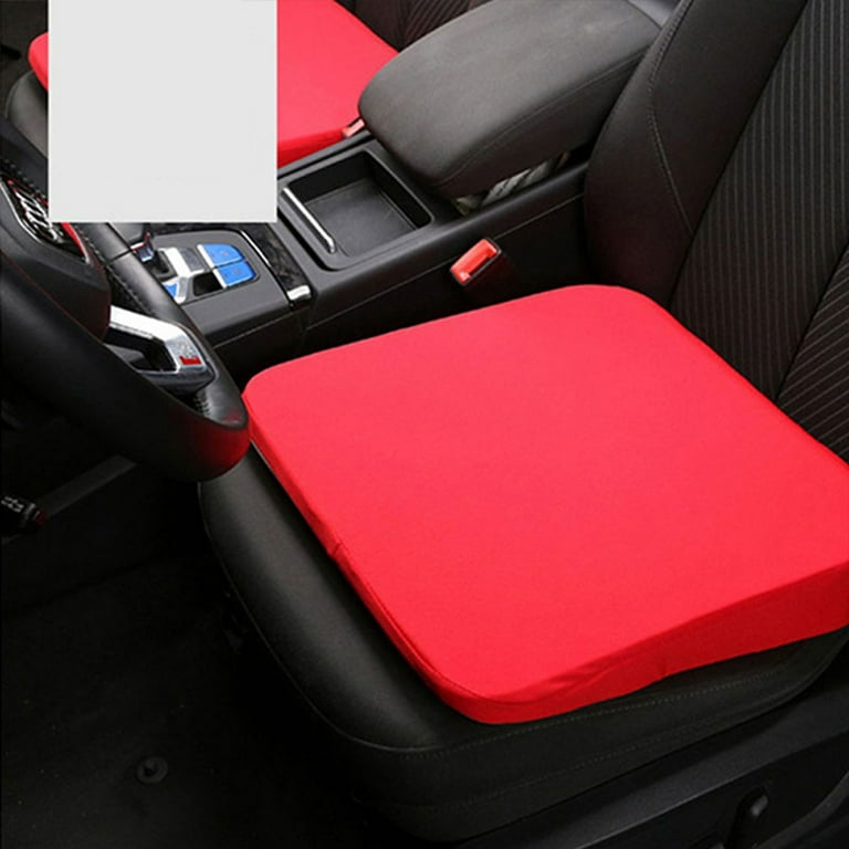 Himiss Car Heightening Cushion Seat Cushion Main Driver Single Seat Thickening Butt Cushion Heightening Mat, Black