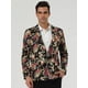 thumbnail image 3 of Chaqueta de Traje de Hombre uxcell Slim Fit con estampado Floral de un Botón dorado 38, 3 of 7