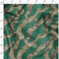 thumbnail image 3 of Soimoi Cotton Cambric Green Fabric By the Yard - 42 Inch Wide - African Tribal Material - Artistic and Modern Patterns for Various Uses Printed Fabric, 3 of 6