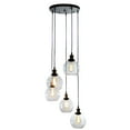 thumbnail image 4 of Warehouse of Tiffany Deeni Edison 5-light Adjustable-length Pendant Silver Tint Lamp, 4 of 4