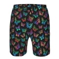 thumbnail image 3 of Fotbe Multicolored Butterflies Trajes de Baño Estampados para Hombre, Shorts de Verano de Secado Rápido, Ropa de Playa, Bañadores-Medium, 3 of 6