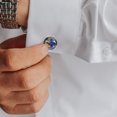 thumbnail image 4 of unbranded 1 Par De Cufflinks Para Vintage Con De Mapa Mundo En Color Para Camisas Formales, 4 of 7